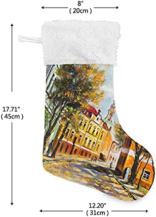 Коледни Чорапи ALAZA, Реколта Гомел, Есенни Класически Персонални Декорации за Отглеждане в Голям Размер за Семейни Тържества,