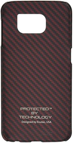 Търговска марка Evutec: Вътрешен калъф за Samsung Galaxy S6 - на Дребно опаковка - Kozane - Черен / Червен