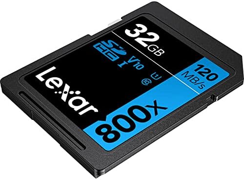 Високоефективна карта памет Lexar 32GB 800x UHS-I SDHC Blue Series - (2 комплекта)