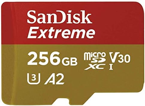 Карта памет SanDisk Extreme 256 GB microSD карта за Mavic Mini 2 DJI Drone Flycam - Class 10 4K UHD U3 A2 V30 SDXC (SDSQXAV-256G-GN6MN)
