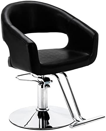 WYKDD Склад в САЩ HC184B висок клас Коса стол за фризьорски салон Класически Обем на облегалката на стола Черен в наличност