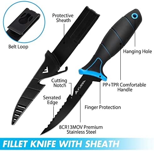 Комплект Ножове за Филе ФЛИССА, Определени Риболовни Инструменти от 4ШТ