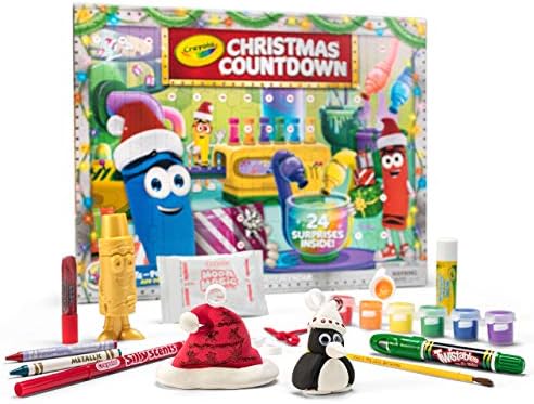 Детски Адвент-Календар На Crayola, Календар За Обратно Броене На Коледа, 24 Занаяти, Подарък