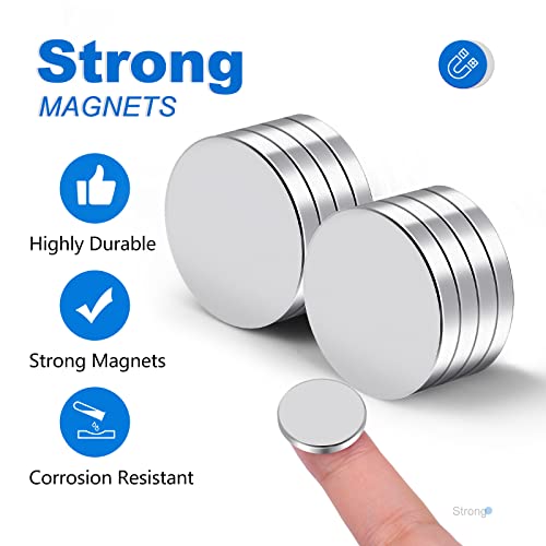 Малки силни магнити TRYMAG 6 Различни размера 255 бр. в пакет с 8 бр. Силни неодимовыми магнити 0,79 х 0,12 инча