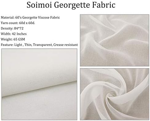 Вискозная плат Soimoi Georgette, триъгълен риза, кърпа за бродерия с принтом ширина 42 инча