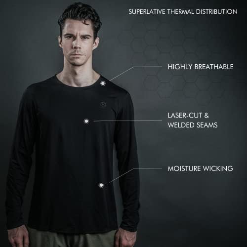 Мъжка риза с дълъг ръкав GRAPHENE-X Layer-X | Интегрирана плат от Графен, Вырезанная лазер и без шевове | Технология