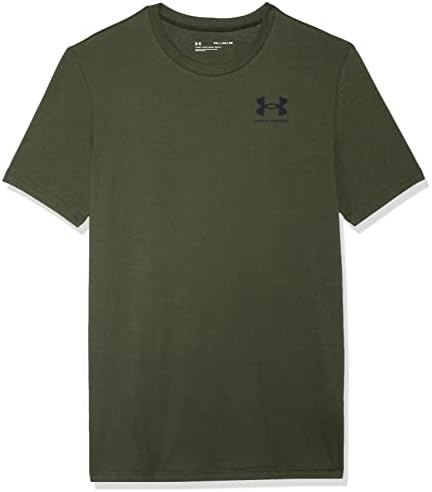 Тениска с къс ръкав за момчета в Спортен стил на Under Armour от лявата страна на Гърдите