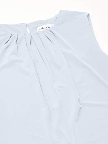 Жените риза без ръкави от Calvin Klein с гънки на шията