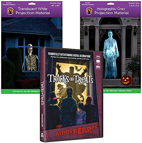 AtmosFEARfx Фокуси и Предложения за цифровия дизайн на Хелоуин DVD с Големи Голографическими проекционными екрани Reaper Bros® Прозорец