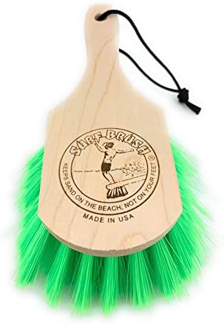 Четка за сърфиране с 8-инчов или 15-инчов дървена дръжка по поръчка със зелена или розова четка, каишка е включено