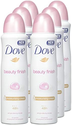 Дезодорант-антиперспиранти Dove, 150 мл = 5,07 грама във всяка (опаковка от 6 броя), 0% алкохол, защита на 24-48 часа
