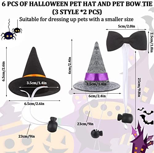 Комплект костюми за Хелоуин с Бородатым Дракон, 6 бр., Шапка Вещица с Хомяком, носи Вратовръзка във формата на Гущер на