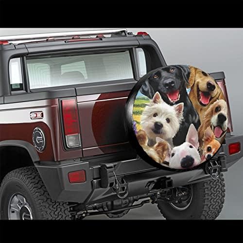 Защитен калъф за Резервна гума с принтом Очарователни домашни Кучета, за Ремаркето на Камион, Кемпера, Подходящ