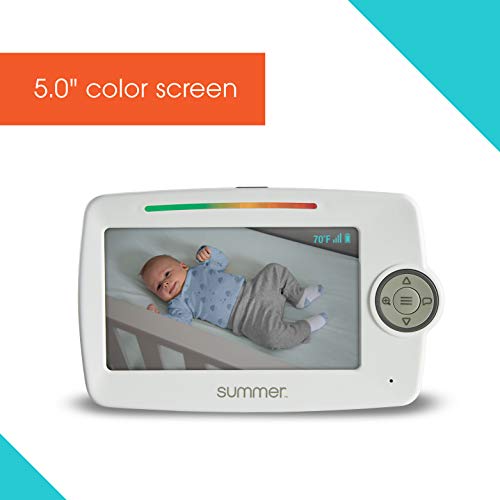 Видеоняня Summer Lookout с 5–инчов LCD дисплей- бебето следи с цифрово увеличение и обхват на 1000 фута – С двустранно