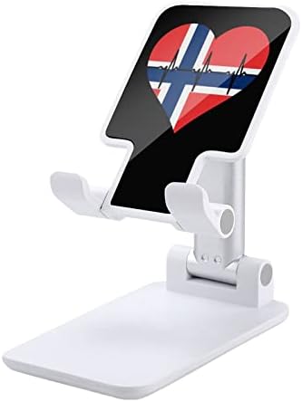 Love Norway Сърцебиене Поставка За Мобилен Телефон, Регулируема Сгъваем Таблет Тенис На Притежателя На Телефона