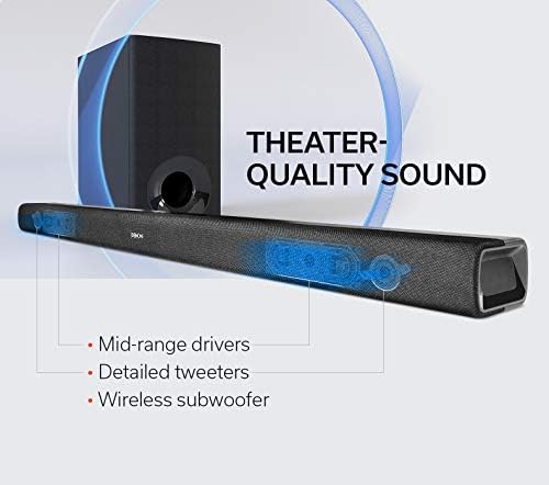 Звукова панел за домашно кино Denon ДХТ-S316 с Безжичен събуфър | Технологията за виртуален съраунд звук | за Монтаж на стена