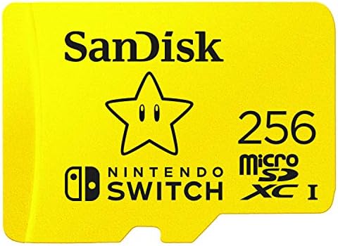 Пясъци microSDXC карта с капацитет 256 GB, лицензирано за Nintendo-Switch - SDSQXAO-256G-GNCZN