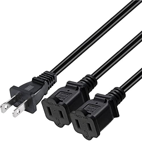 Кабел-сплитер от 1-15 P до двойно 1-15 R, удължителен кабел с 2 контакти, мрежов кабел ac САЩ с 2 контакти