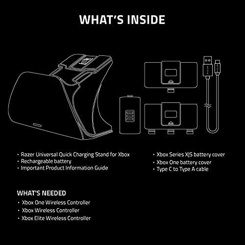 Универсална поставка за бързо зареждане на Razer за Xbox X series | S: Магнитна безопасно зареждане - идеална