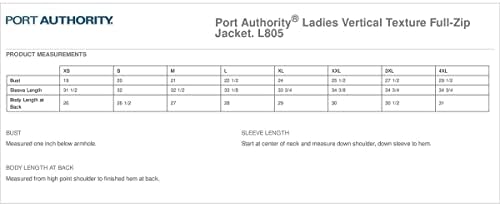 Дамски яке-Port Authority е с вертикална текстура с цип