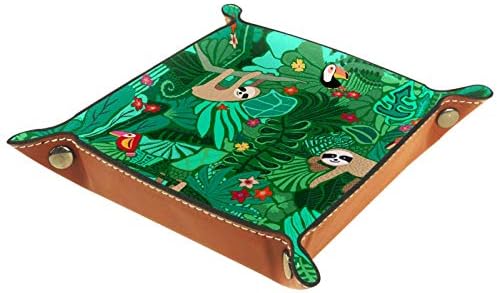 Както Ленивец Тропически Зелен Органайзер Тава Кутия За Съхранение на Нощни Caddy Тенис на Тава За Смяна