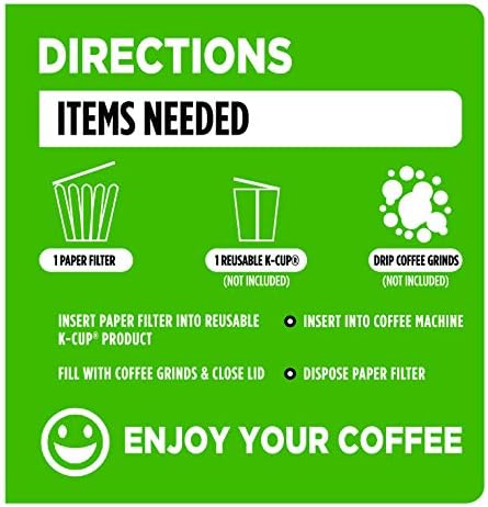 Бели еднократна употреба хартиени филтри за кафе - Висококачествени сменяеми филтри за еднократна употреба, кафе машини Keurig 1.0 и 2.0 - Съвместим с всички повторна упо
