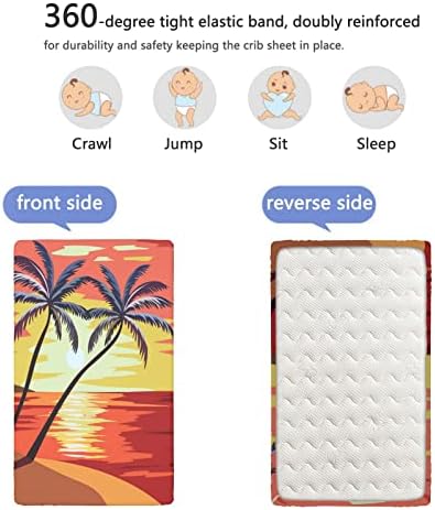 Кухненски Кърпи за яслите в стила на хавайски плаж на Изгрева, Портативни мини-Кърпи за яслите, Меки и Еластични Кърпи