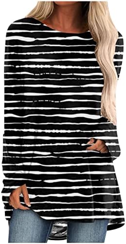 Annhoo Есенно-Лятна Блуза, Риза за Дами, Дрехи с Дълъг Ръкав, през Цялата Силует, Памучен Ежедневни Риза с Графичен Дизайн, L8 L8