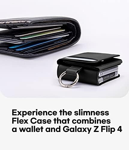 Чантата GOOSPERY Flex, предназначен за своята практика Z Flip 4, ［4 Слота за карти и пари в брой］ Двупосочен Разкриваща Калъф