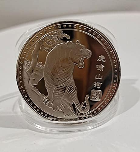 Криптовалютная Възпоменателна Монета 2022 Година на Тигъра Украса под формата на Животински Монета със Защитно Покритие Щастливата