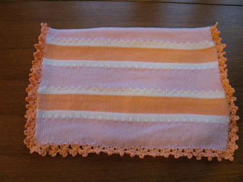 Bk82, Вязаное за ръчно плетене на иглата машина, Отделанное Ръчно плетене на една Кука Бебешко Розово Памучни Одеяло за