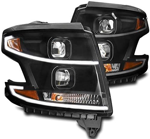 ZMAUTOPARTS led светлини-проектори черен цвят за Chevy Suburban/Tahoe 2015-2017