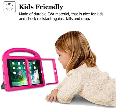 Детски калъф AVAWO за iPad Mini 1 2 3 - Вградено Защитно фолио за дисплея, Лесна Ударопрочная дръжка-поставка, Детски