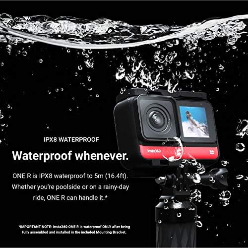 Insta360 ONE R Twin Edition - Супер камера с двойна леща 5.7 K 360 + Широка камера 4K 60 кадъра в секунда с карта