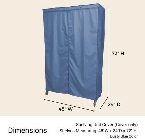 Седалките Formosa | Защитни мрежестите покривала за стелажи за дома, кухни, офис и гараж с няколко (48 W x 24G x 72В)