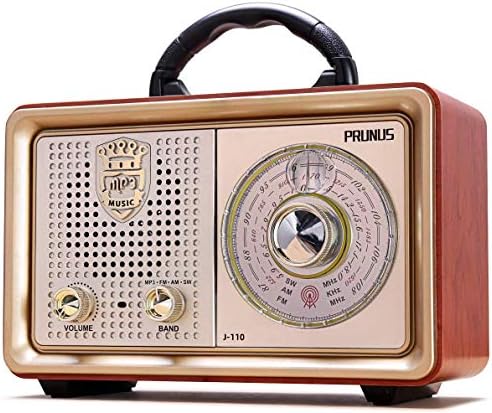 Ретро Преносимо радио PRUNUS AM FM радио къси вълни на радио батерии Винтажное радио с Bluetooth високоговорител,
