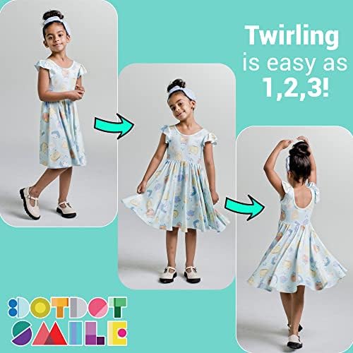 DOTDOT SMILE Twirl Dress - Рокля за момичета За Деца / Елегантни Рокли за малки момичета, Детски Дрехи, Дрехи