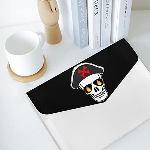 Пиратски Череп Расширяющаяся Папка За Файлове Акордеон Джоб-Папки за Документи за Организиране на Канцеларски материали,