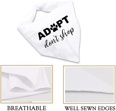 JXGZSO 1 бр. Кърпа за кучета Приемане Don ' t Shop Кърпа за кучета Adopted Кърпа за малки кучета Обява Кърпа за кучета (Не купувайте куче)
