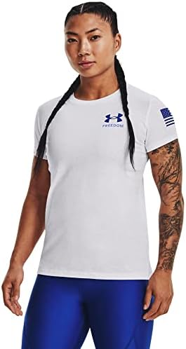 Новата женска тениска с надпис Under Armour с надпис Freedom