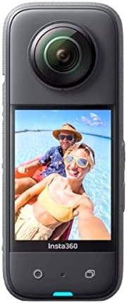 Insta360 X3 - Водоустойчив 360-инчов екшън-камера с 1/2 48-Мегапикселова сензори, 5,7 До 360 Активно HDR-видео, 72 Mp 360 Снимка, От 4 До Однообъективный 60 кадъра в секунда, 2,29 Сензорен ?