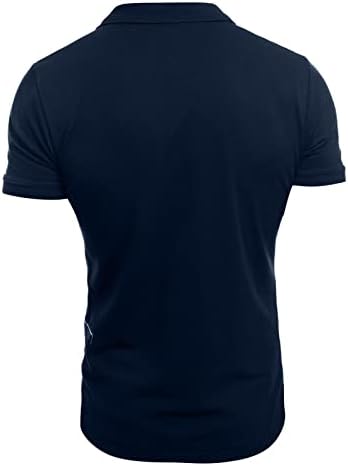 DuDubaby Мъжки Ризи Поло С Къс Ръкав Официална Бизнес Ежедневни Риза Летни Памук, Ленени Обикновен Класически Тениски