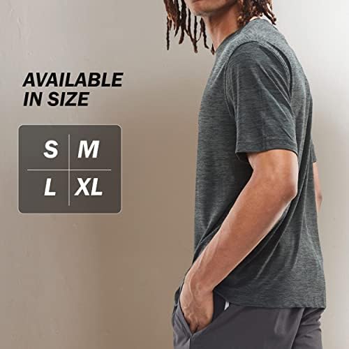 Спортни ризи за мъже – 3 Опаковки на Тениски Dry Fit за мъже, Мъжки Спортни ризи