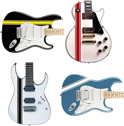 Обичай набор от стикери със стикери, във формата на китара или на басите състезателни ивици, подходящи за всички китари. (Тъмно
