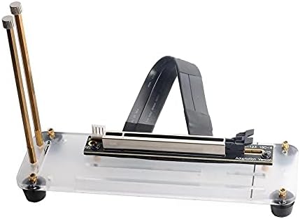 Съединители NGFF M. 2 M-Ключ към гнездовому адаптер PCI-E X16, Удлинительный кабел за видео карти, Вертикална стена за подложки под 90 градуса, на притежателя на графичния пр