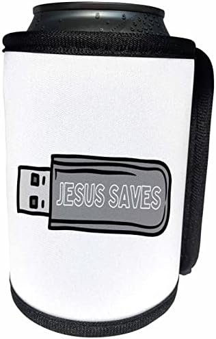 Флаш памет 3dRose USB Jesus Saves - Опаковки за бутилки-охладител Can (cc-361596-1)