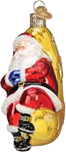 Коледна украса от Бластване стъкло в стил на Стария свят с S-образно една кука и Подарък кутия, Празнична време