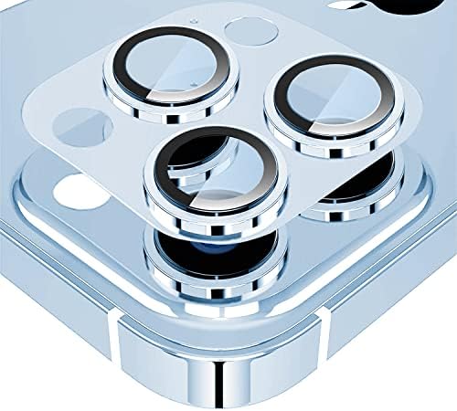 Kanosan Оригиналната серия Метална Защита на Обектива на Камерата за iPhone 13 Pro Max / 13 Pro 3D Metal Plus 9H Закалено Стъкло Против Надраскване Декоративна Капачка Камера за Захващ?