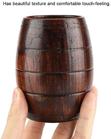 18 унции Голяма Дървена Една Чаша, Бъчва за уиски, Бира чаша в дървена стил, Дървени Подарък Антични Мъжки Капацитет