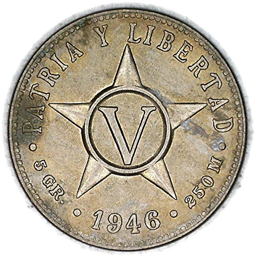 1946 CU Cuba 5 Centavos КМ 11,3 Centavos За Необращенном